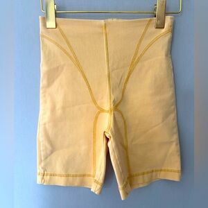 Zara Yellow Womens Seamless high waisted Shorts. Size XS.  Good used condition.